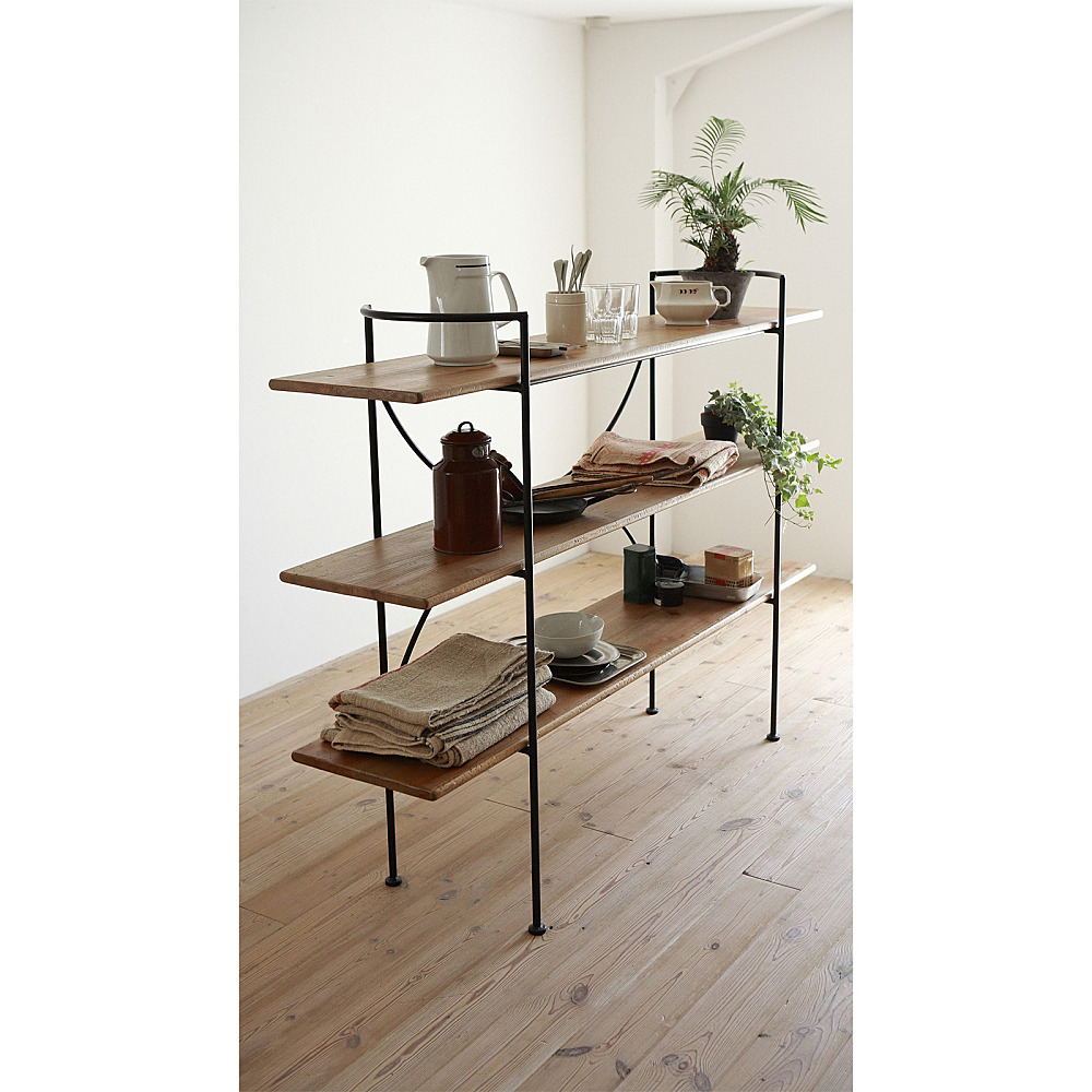 wood iron shelf 880*450*225〈ナチュラル色〉（ミヤザキ食器 VOL.5 by 