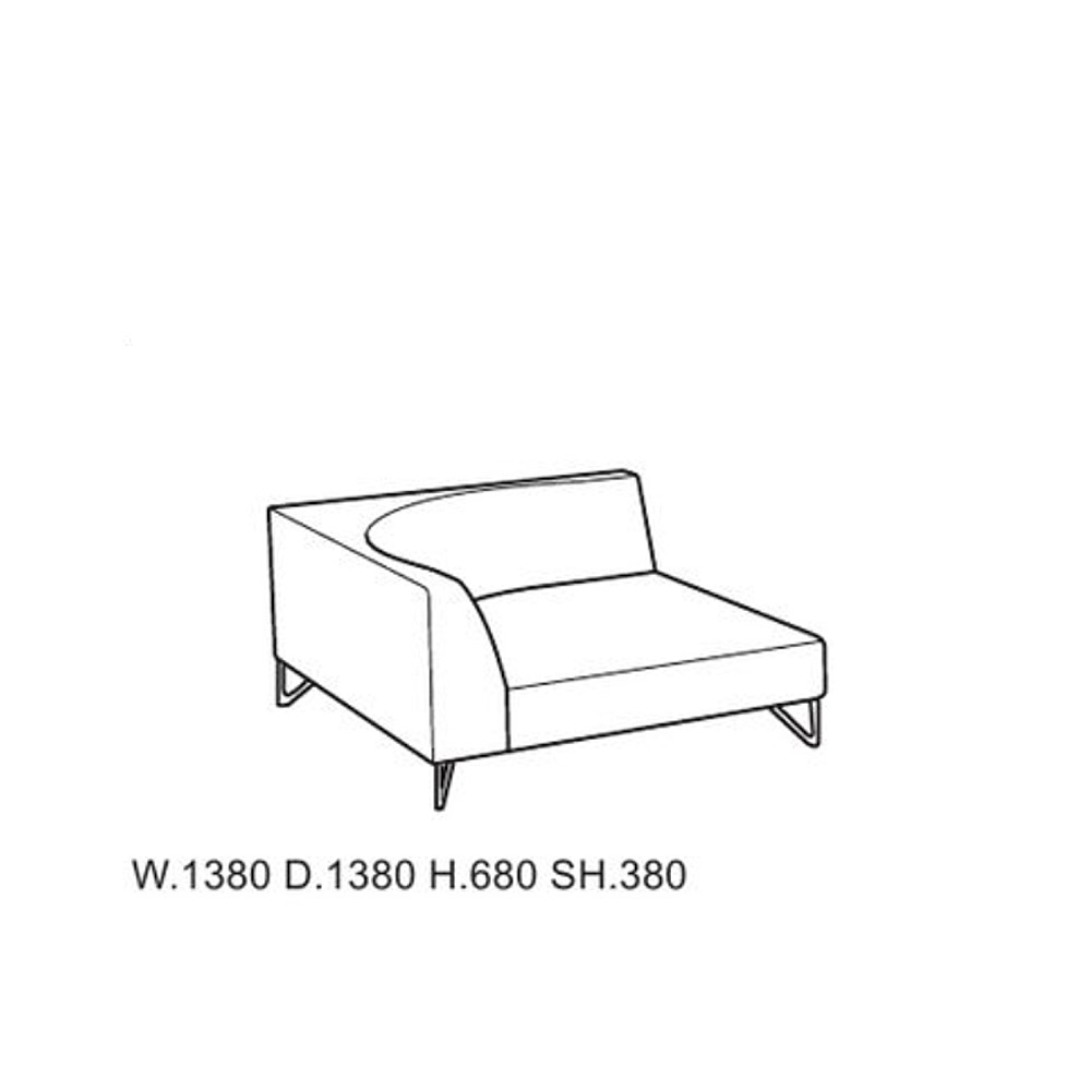 VASCA 19 GROSGRAIN DEEP HALF-ARM SOFA｜アルフレックス｜コンフォートQ｜阪急百貨店のインテリアショップ